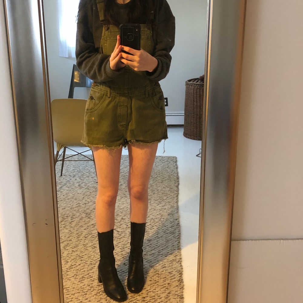 Army green overalls